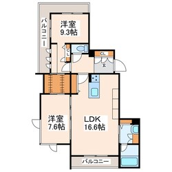 グランメゾン新屋敷一丁目の物件間取画像